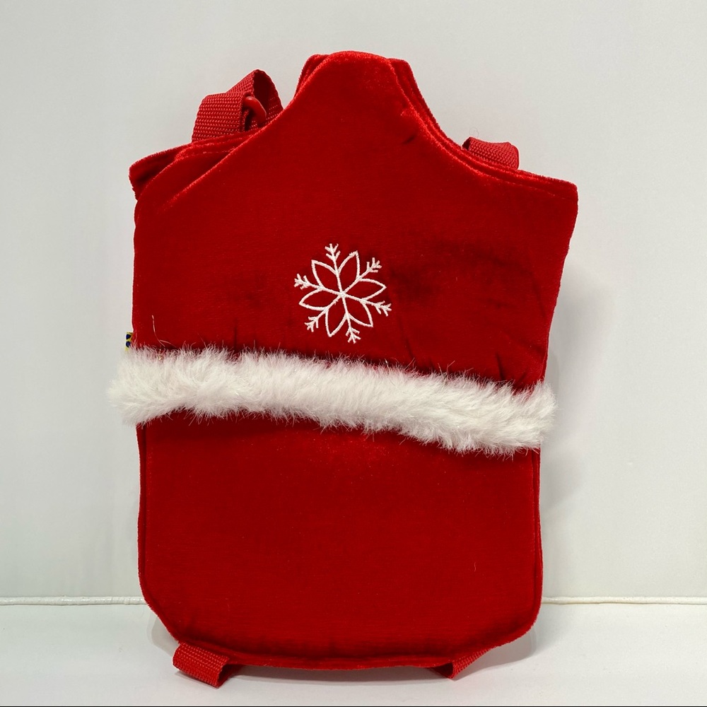 RETIRED Build a Bear Holiday Red Snowflake Carrier